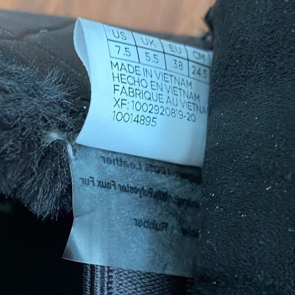 Toms Black Croc Embossed Leather Paxton Sherpa Lined Slip-On Sneaker, 7.5 - Picture 14 of 15